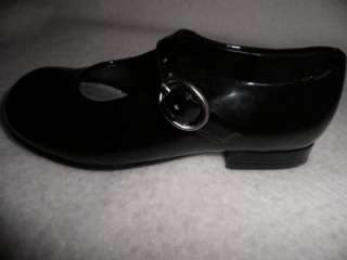 STRIDE RITE GIRLS BLACK PATENT LEATHER DRESS SHOES 9M  