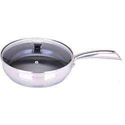 Art & Cuisine Chaudron 11 inch Stainless Steel Deep Frypan with 