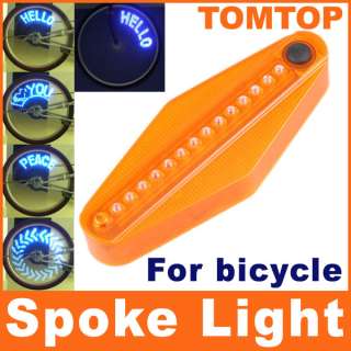 14 LED Tire Wheel Spoke Light Bike Bicycle Roll Cycling Reflector Set 