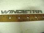 WINDSTAR chrome emblem sticker Ford