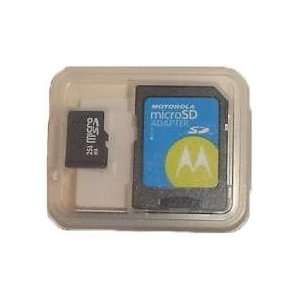  MOTOROLA 256MB MICRO SD CARD + ADAPTER