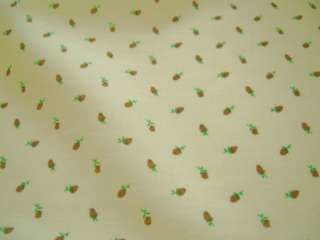 Vintage Brown Rose Buds Cotton Fabric 2 yards  