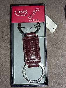 Ralph Lauren Chaps Embossed Leather Key Chain~$22~Different Styles~NWT 