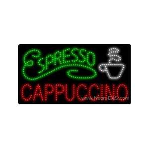  Espresso Cappuccino LED Sign 17 x 32