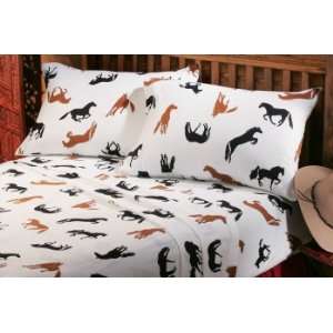    Horses Flannel Sheet Set, Compare at $90.00