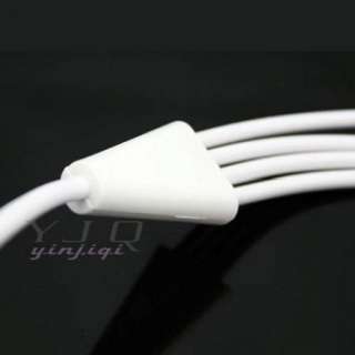 White USB AV RCA TV Video Cable for Apple iPod Touch Touch 4 Nano 