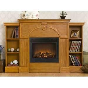   Inc. Marcus Electric Fireplace with Bookshelves
