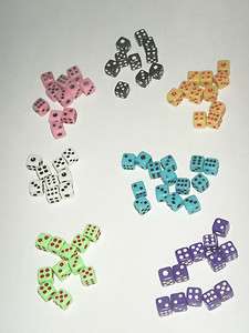  Miniature 5mm Mini Dice G6 RPG   PICK YOUR COLOR BUY 5 Get 1 FREE