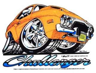 1972 1973 1974 DODGE CHALLENGER MUSCLE CAR T SHIRT CD82  