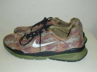 WOW Nike Zoom Air + Moire Camo Running Trainer Shoes Mens 7 Excellent 