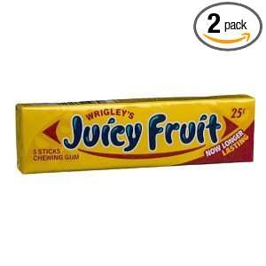 Juicy Fruit Chewing Gum 5 Sticks 40 Grocery & Gourmet Food