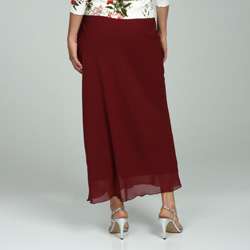 Adi Designs Womens Long Chiffon Skirt  