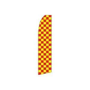  Checkered Red/Yellow Swooper Flag
