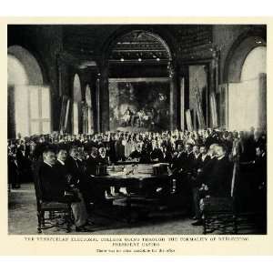 1905 Print Venezuelan Electoral College Reelecting 
