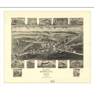 Historic Rising Sun, Maryland, c. 1907 (M) Panoramic Map Poster Print 