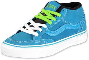 Vans Holder Mid Light Blue Skateboarding Skate Shoes Sneakers Womens 