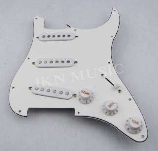 Guitar Loaded Pickguard White, For Strat Style Guitar  