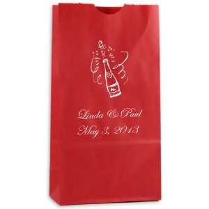    Personalized Goodie Bag   Red (50 Bags) Arts, Crafts & Sewing