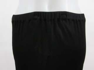 DESIGNER Black Straight Knee Length Pencil Skirt Sz S  