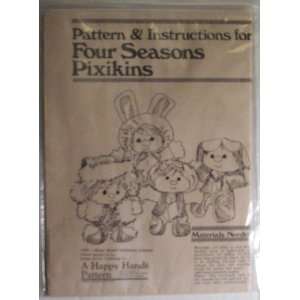  Four Season Pixikins Dolls Craft Pattern Arts, Crafts 