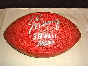 Eli Manning signed MVP Super Bowl XLII Football  