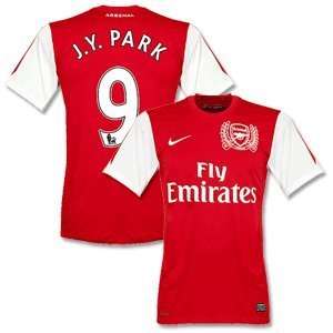  11 12 Arsenal Home Jersey + J.Y. Park 9