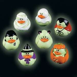 Mini Glow In The Dark Halloween Rubber Duckies   Glow Products & Glow 