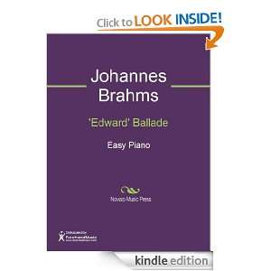Edward Ballade Sheet Music Johannes Brahms  Kindle 