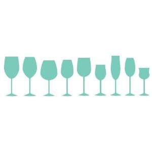  Wine glasses   Wall Decal