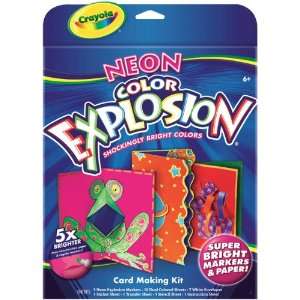    Crayola Color Explosion Card Making Kit Neon