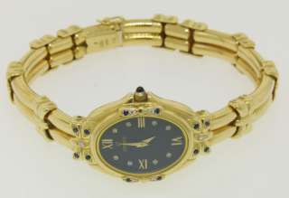 Concord 18k Solid Gold Sapphire Diamond Ladies Watch  