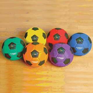  Balls Synthetic Flying Colors Squish Soccer Ball Set 