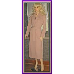  Victorias Secret Pink Textured Wool Long Coat size 6 