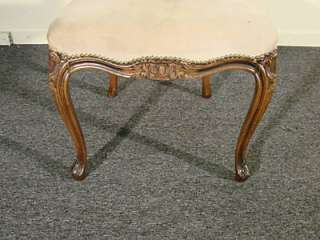French Style Carved Walnut Side Chair Made in Italy  