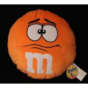 M&Ms Character Face Plush Pillow (Orange)
