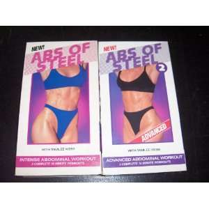  2 VHS tape set Abs of Steel and Abs of Steel 2 
