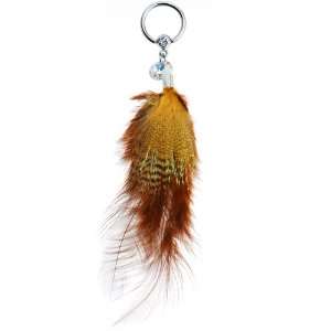  Crystal Rhapsody Feather Dangle Captive Ring Jewelry