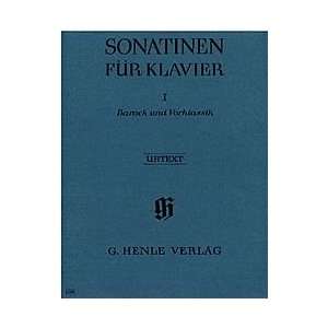  Sonatinas for Piano   Volume I Baroque to Pre classic 