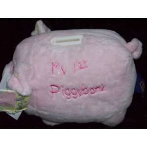  My First Piggy Bank Pink, Oink Oink Plush Toy Toys 