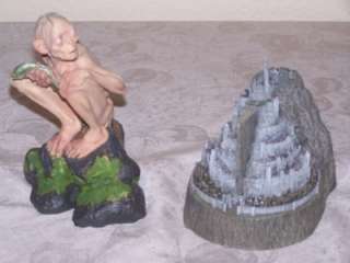 Sideshow Weta Collectibles LOTR Smeagol & Minas Tirith Resin Figurine 