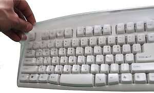 Chinese Ivory USB Computer Keyboard & Transparent Cover  