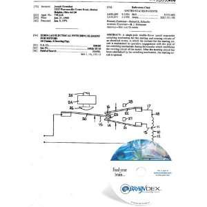  NEW Patent CD for ZERO LAG ELECTRICAL SWITCHING ELEMENT 