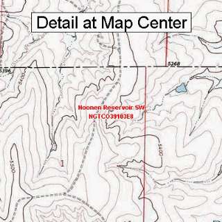 USGS Topographic Quadrangle Map   Noonen Reservoir SW, Colorado 