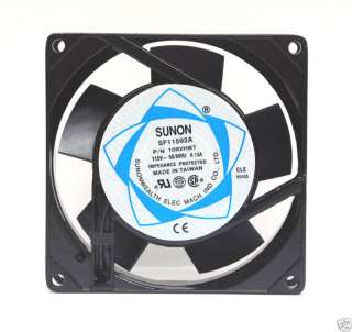 SUNON SF11592A 1092HBT AC Fan 92x92x25mm 110VAC 50/60Hz  
