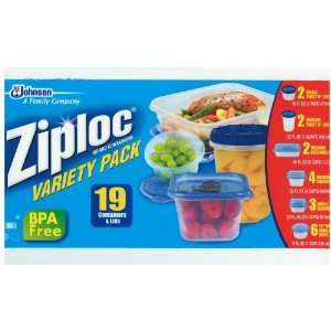 Ziploc Containers   19 Piece Variety Pack   Twist N Loc Bowls 