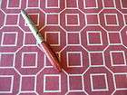 Kaufmann Outdoor Geometric Trellis fabric 54 Raspberry pink