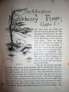 1885 HUCKLEBERRY FINN MARK TWAIN 1ST EDITION 1ST ISSUE 174 ILLUS TOM 