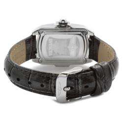 Invicta Womens Lupah Shiny Dark Grey Leather Watch  