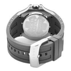 Invicta Mens Reserve Akula Grey Dial Grey Rubber GMT Watch 