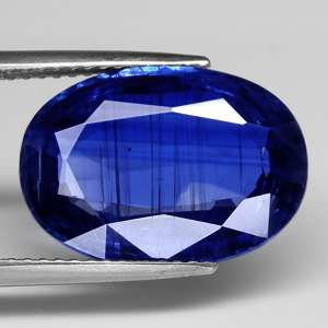 87cts OVAL BLUE SAPPHIRE HUE NATURAL KYANITE  